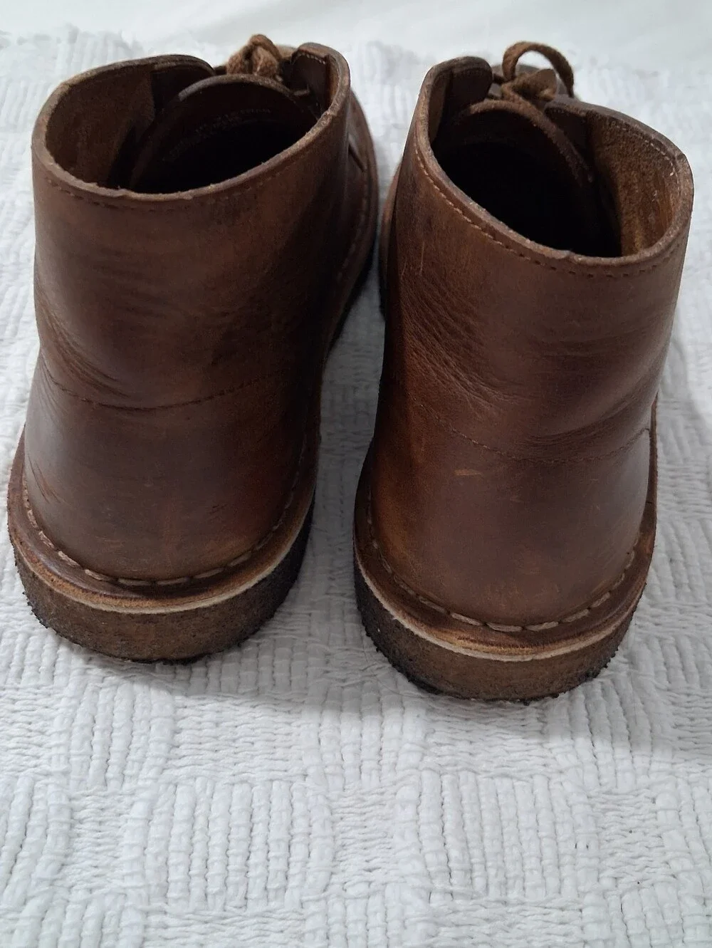 Clarks Brown Leather Chukka Boots
